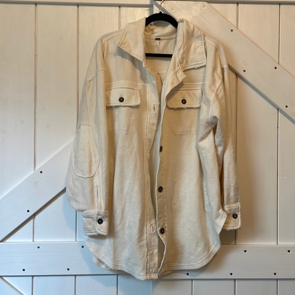 FREE PEOPLE Ruby Shacket Champagne Dreams - Picture 2 of 3